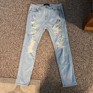 Hollister mens taper jeans sz 32/32